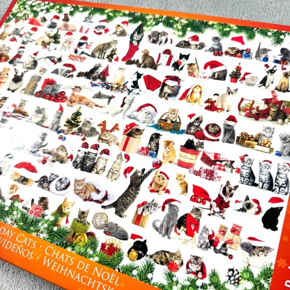 Eurographics Other - Eurographics Christmas Cat Puzzle Holiday Kitten 1000-Piece Opened